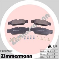 Zimmermann Bremsbelagsatz Scheibenbremse 23908.180.2 FüR Jaguar Type XJ X350 2