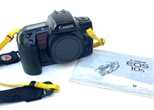 WORKING Canon EOS 10s 35mm Film Camera SLR | BODY ONLY, 2 straps, instructions