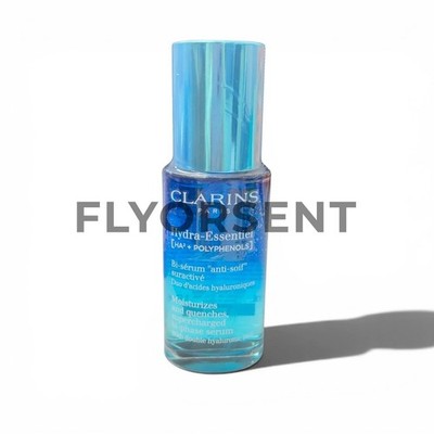 Clarins Hydra-Essentiel HA 2 + Polyphenols Bi Phase Serum 1oz NWOB
