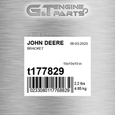 T177829 BRACKET fits JOHN DEERE (Surplus Open Box)