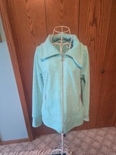 Calvin Klein Performance Women s Full Zip Athletic Jacket Blue Tech pockets