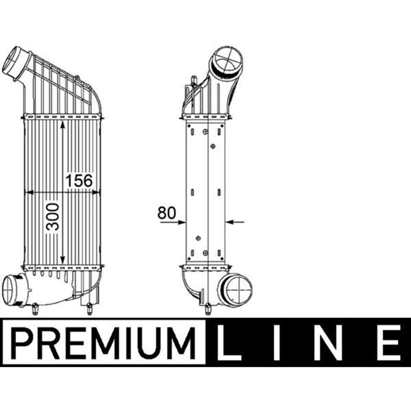 Mahle LadeluftkÜHler TurbokÜHler Passend FüR CitroËN C8 Jumpy Fiat Scudo Ulysse-image