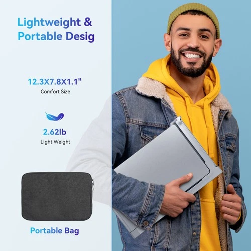 Laptop Screen Extender, 14" FHD 1080P IPS Triple Screen Laptop Monitor Extender - Picture 9 of 12