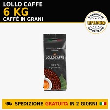 6 KG Lollo Caffè Grani Miscela Nera - Offerta Professionale