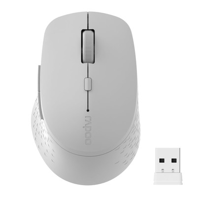 M300G Silent Wireless Mouse, Bluetooth Mouse for Laptop, 2.4GHz with USB Rece...
