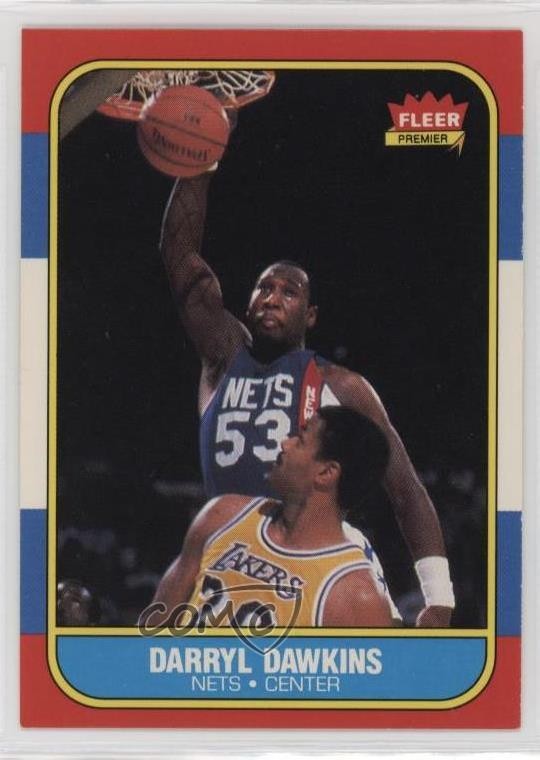 1986-87 Fleer Darryl Dawkins #24 g2y