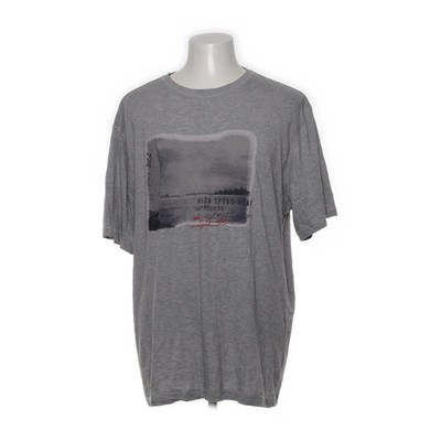 Luciano, T-shirt, Größe: 3XL, Grau, Bio-Baumwolle/Viskose, Print, Herren #GFU