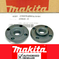 Image of 2PCSX GENUINE Makita 224543-0 Flange Lock Nut 14-45 Angle Grinder GA9020 GA7050