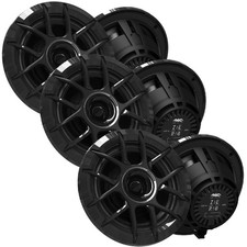 Wet Sounds ZERO-6-XZ-B 3 Pairs 6.5" Black Neodymium Marine Speakers
