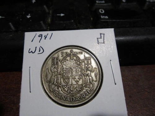 1941 - WD - Canada silver 50 cent - Canadian half dollar
