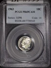 1963 Roosevelt Silver Dime 10C - PCGS PF69 CAM - Frosty Cameo Coin SKU#799