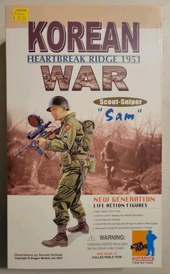 Dragon Models Korea Heartbreak Ridge 1951 Scout-Sniper ''Sam'' Action Figure 70026