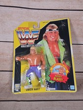 Owen Hart The Rocket | Yellow Card | WWE WWF | Hasbro 1993 | Sealed On Card