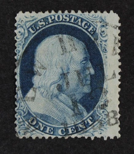 CKStamps: US Stamps Collection Scott#24 1c Franklin Used