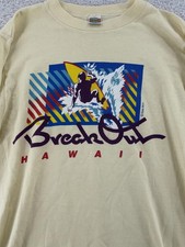 Vintage 80s Break Out Surf Hawaii Crazy Shirt Mens XS/S Long Sleeve Beach skate