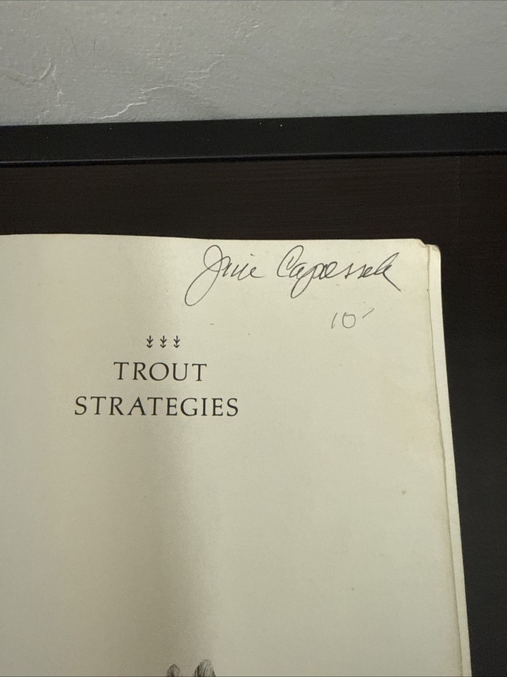 Trout Strategies by Ernest Schwiebert. Fly Fishing, Casting, ISBN ...