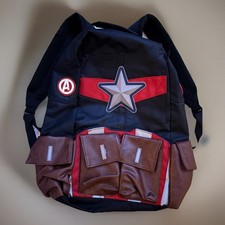 Captain America Marvel Bioworld School Laptop 18" Backpack