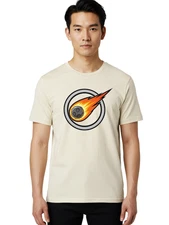 Meteorite Mens Graphic Tee, 100% Cotton, Casual Summer Wear