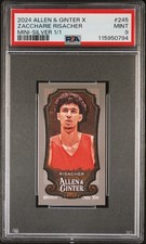 2024 Topps Allen & Ginter X #245 Zaccharie Risacher Mini-Silver RC 1/1 PSA 9