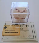 MICKEY RIVERS Signed Autographed OMLB Official Major League Baseball Steiner COA