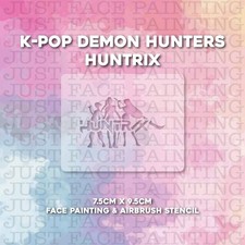 Kpop Demon Hunters Huntrix Schablone f&uuml;r Face Painting