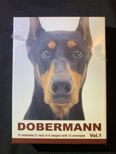 Artlist Collection Dobermann Dog Notecards with Envelopes Twelve NEW
