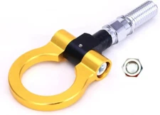 Fast-1 GOLD Tow Hook with Angle Adjustment Nut M18 P2.5 Domestic Car Free ship