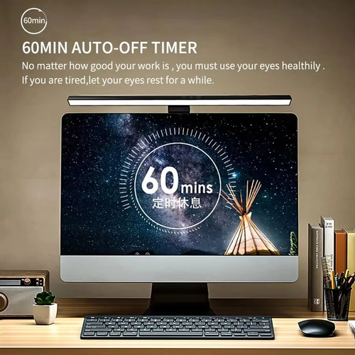 LED Desk Lamp Monitor Light Bar – Dimmable Screen Light, USB Powered for Office - Afbeelding 5 van 14