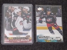 22-23 2022-23 UD Extended Tim Berni CANVAS ROOKIE Young Guns #C380-Jackets