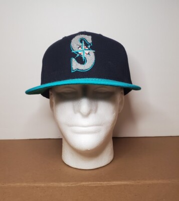 New Era Seattle Mariners 9FIFTY 100% Wool Snapback Cap Hat Carpet 3D Logo RARE!