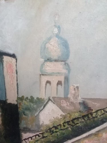 Maurice Utrillo - Oil Canvas " In the style" Unique / Signed - Picture 7 of 9
