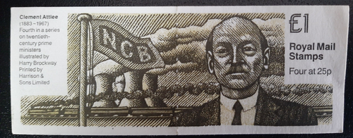 (GBR-706) GB 1994 FH35 Siglo XX Prme Ministers (Attlee) Folleto Plegado - Imagen 1 de 2