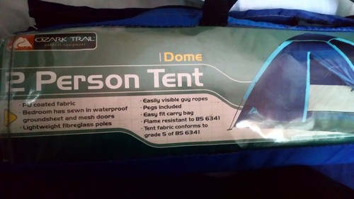 2 person dome shaped outdoor camping tent. - Picture 2 of 3