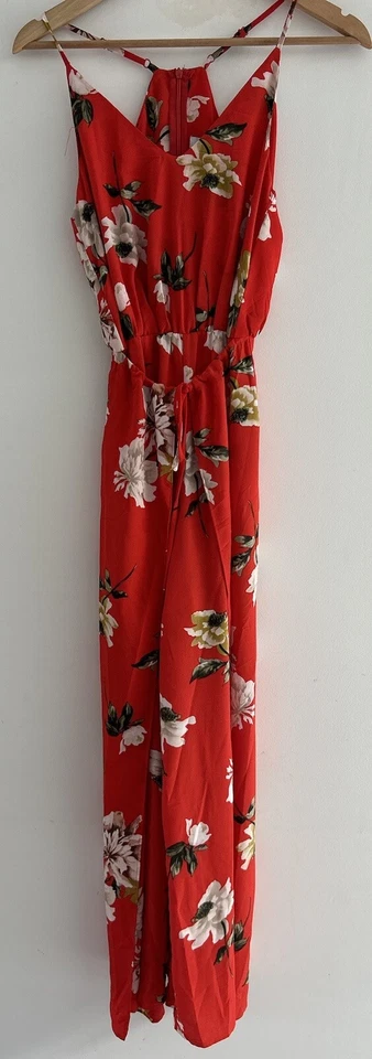 Evie Floral dress Size 6 Red Floral Long Maxi Sleeveless - Image 2 of 4