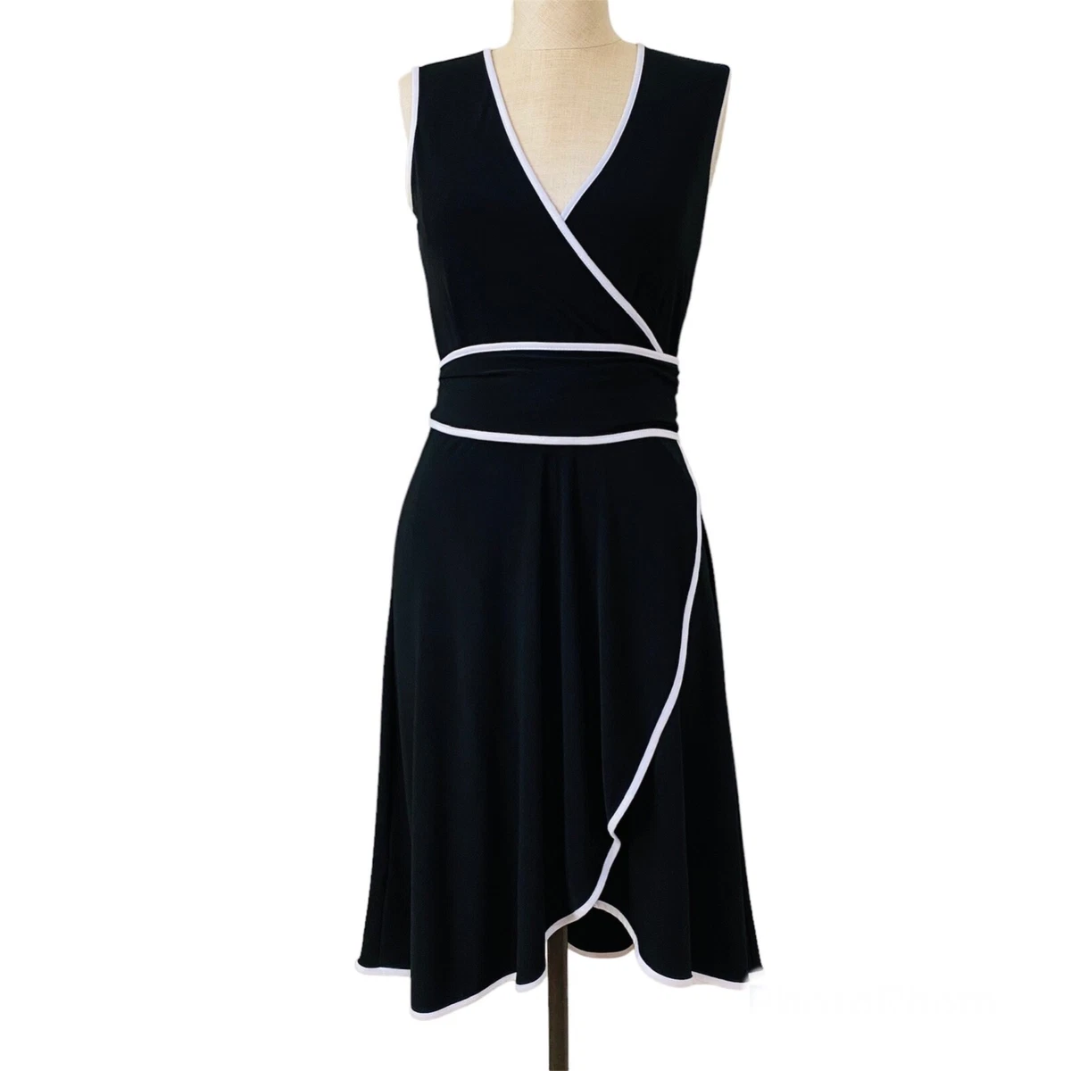 Black and white hotsell calvin klein dress