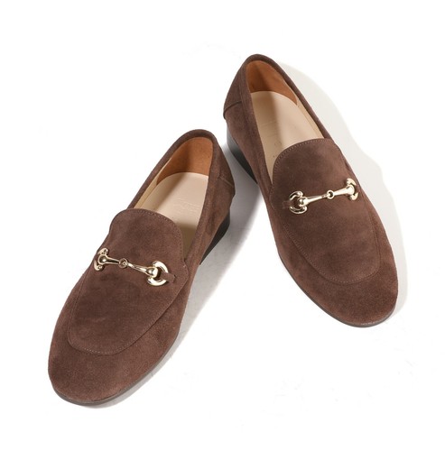 suede bit loafers
