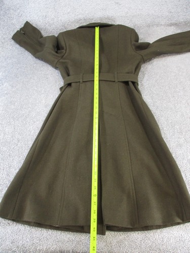 Bcbgmaxazria Over Coat Womens Xs Green Wool Wrap - 第 7/8 張圖片