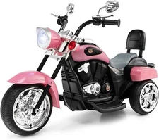 Electric Child Motorcycle Pink Harley Davidson Battery Powered Motor Ride On Toy