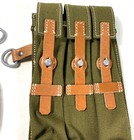 WWII GERMAN 9mm MACHINE PISTOL MP CANVAS AMMO POUCHES-OLIVE — photo 3