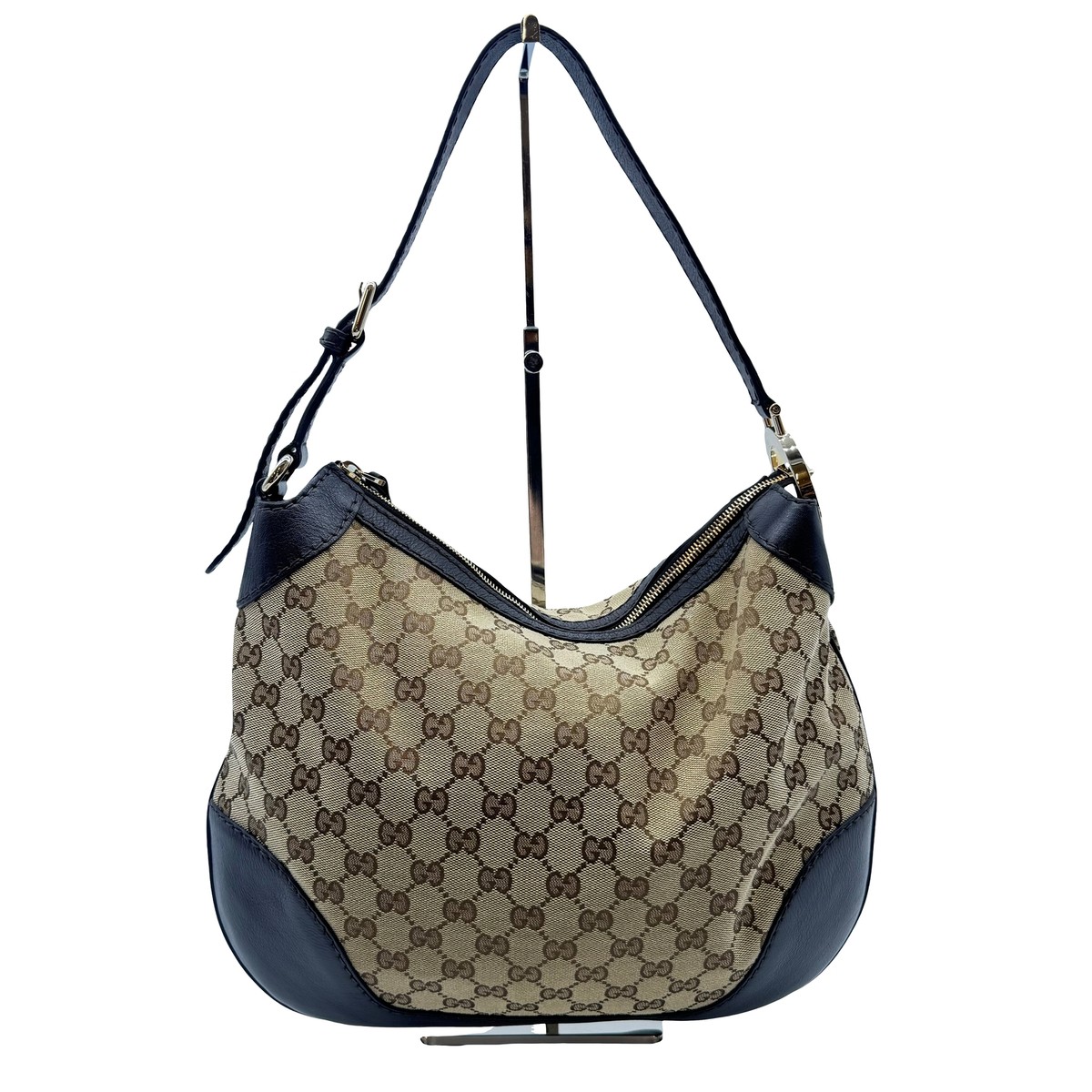 Authentic GUCCI GG Shoulder Bag 211810 Brown Canvas Authentic GUCCI GG Shoulder Bag 211810 Brown Canvas