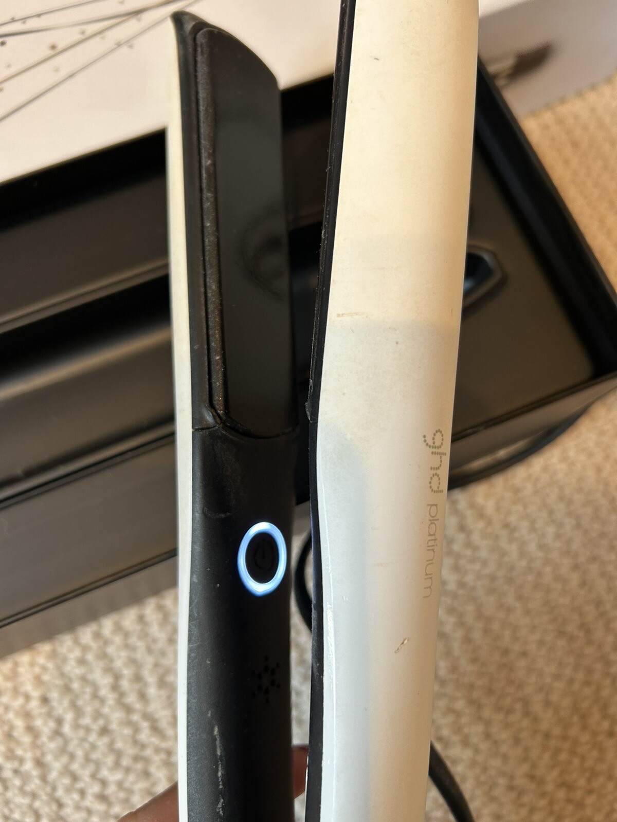Platinum white GHD straighteners faulty eBay
