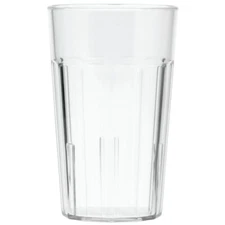 Cambro NT10152 Newport Clear 10 Oz. Fluted Tumbler - 36 / CS