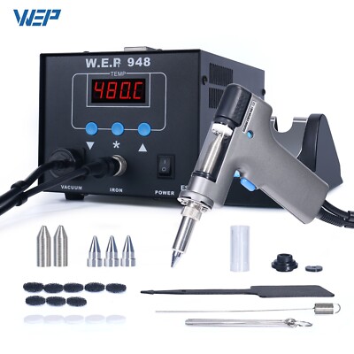 WEP 90W 948 Lötstation Zinnpistole Digitale Vakuumpumpe Entlötstation Entlötpump
