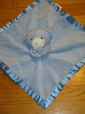 HTF Small Wonders Blue Bear Security Blanket/Lovey