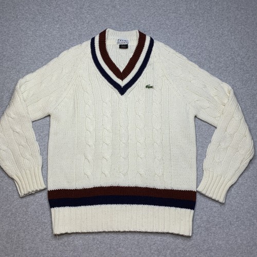Vintage Izod Lacoste Cable Knit Tennis 
