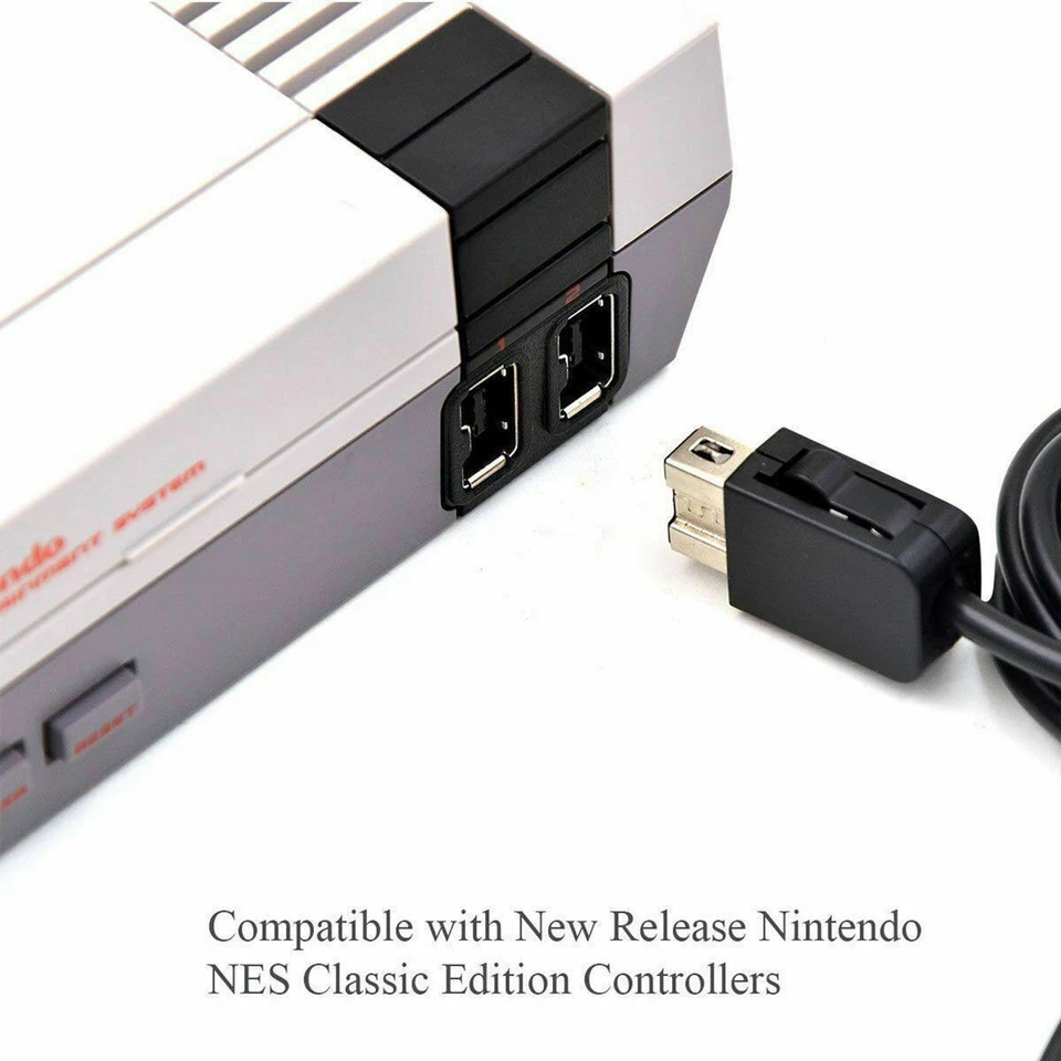 For Nintendo NES Mini Classic Edition Console Video Game Wired Controller Remote - Image 2 of 4