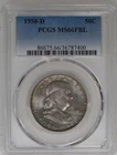 1958 D Franklin Half Dollar PCGS MS 66 FBL