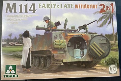 Takom M114 Early & Late w/Interior 2154 1/35 NIB Model Kit  Sullys Hobbies 