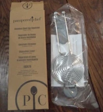 PAMPERED CHEF NEW IN BOX STAINLESS STEEL EGG SEPARATOR ITEM # 100678 !!!