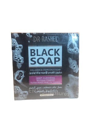 Dr Rashel Collagen & black charcoal soap remove blackheads and bleaching 100 gm